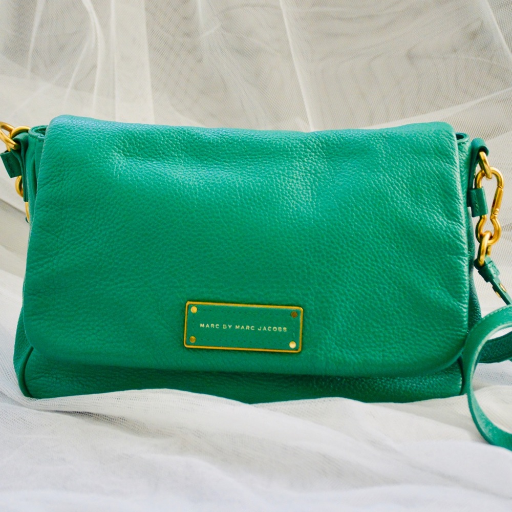 Marc by Marc Jacobs green leather  crossbody